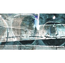 Pictură abstractă cu cercuri și linii