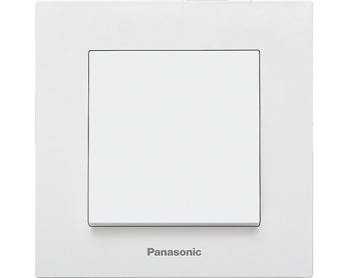 Întrerupător simplu Panasonic Karre Plus, alb, incl. ramă-0