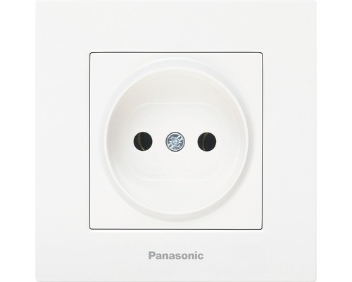 Priză simplă fără împământare Panasonic Karre Plus, alb, incl. ramă
