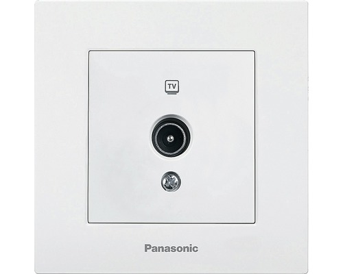 Priză TV de capăt Panasonic Karre Plus, alb, incl. ramă