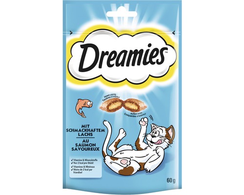 Snack Dreamies cu somon 60 g
