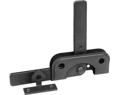 Zăvor metalic pentru poartă grădină Alberts Duravis 120x50 mm, oțel zincat negru Zăvor de poartă din metal