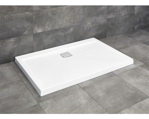 Cădiță de duș dreptunghiulară Radaway Argos D 90x110x5,5 cm acril alb 4AD911-01