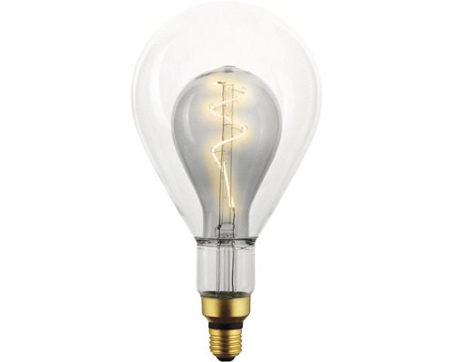 Bec vintage LED Flair E27 4W, glob PS150 clar, durată viață 15.000 h Bec decorativ cu filament