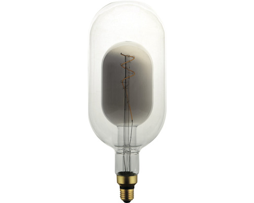 Bec vintage LED Flair E27 4W, glob DG150 afumat, durată viață 15.000 h Bec decorativ în stil retro, cu filament vizibil