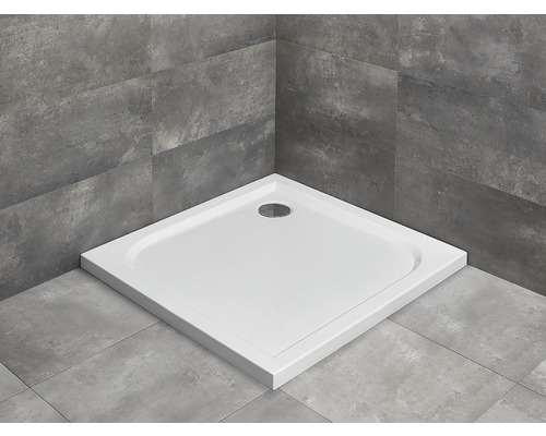 Cădiță de duș pătrată Radaway Delos C 90x90x5 cm acril alb SDC0909-01 Cădiță de duș pătrată din plastic în baie