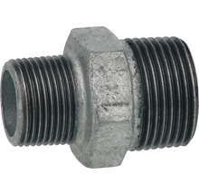 Racord dublu din metal, cu filet