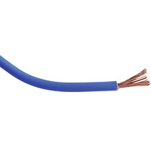 Cablu electric albastru cu fire de cupru expuse
