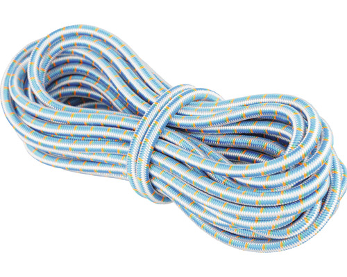 Cordelină elastică poliamidă Mamutec Ø8mm x 10m, albastru/verde Frânghie elastică grupate