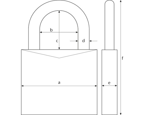 Imagine cu un lacăt cu dimensiuni