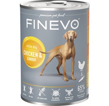 Hrană umedă pentru câini FINEVO Active cu pui și morcov 800 g-thumb-0