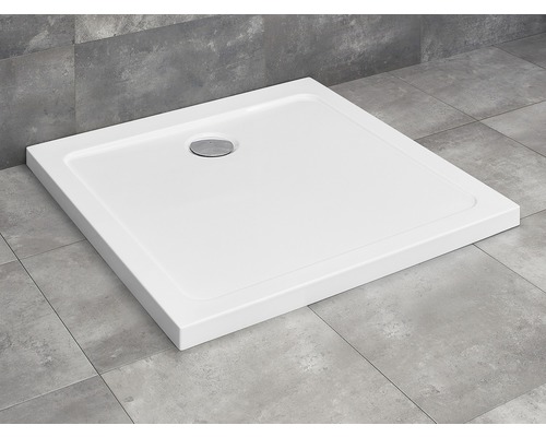Cădiță de duș pătrată Radaway Doros C 80x80x4.5 cm acril alb SDRC8080-01