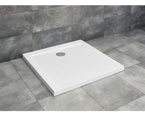 Cădiță de duș pătrată Radaway Doros C 90x90x4.5 cm acril alb SDRC9090-01