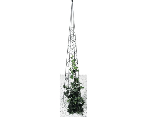 Obelisc Fidelia Lafiora 12,5x12,5x100 cm negru