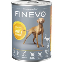 Hrană umedă pentru câini FINEVO Active cu vânat și coacăze 800 g-thumb-0