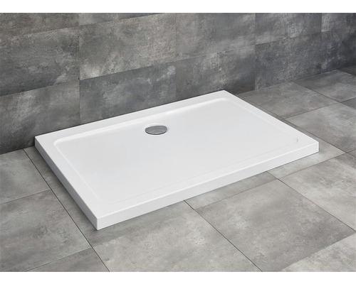 Cădiță de duș dreptunghiulară Radaway Doros D 90x80x5 cm acril alb SDRD9080-01-0