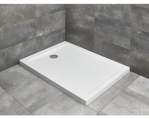 Cădiță de duș dreptunghiulară Radaway Doros F Compact 80x100x12 cm acril alb SDRFP1080-05-0