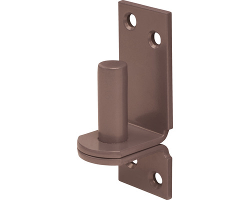 Pivot balama de suspendare Alberts Duravis Ø16 x 13mm, oțel zincat maro închis Opritor de ușă metalic cu orificii de montare