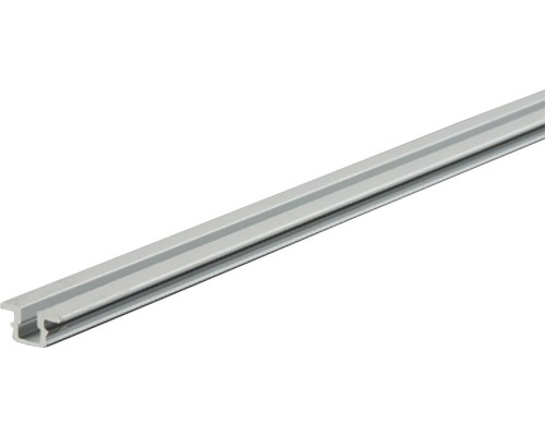 Profil simplu de rulare & ghidaj Hettich SlideLine 1plus 2m pentru uși glisante, aluminiu-0