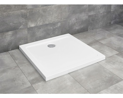 Cădiță de duș pătrată Radaway Doros Plus C 80x80x4,5 cm acril alb SDRPC8080-01