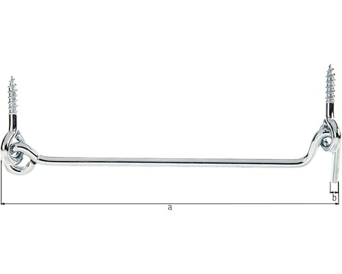 Cârlig de ușă cu șuruburi pentru fixare