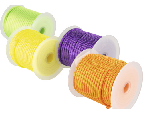 Cordelină poliester Mamutec Paraloc Ø3mm x 20m, diverse culori Fir nailon multicolor pe bobine