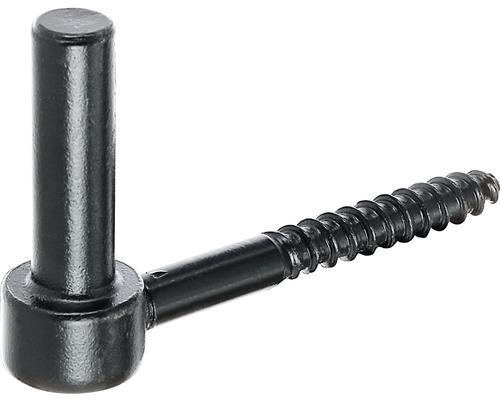 Pivot balama de suspendare Alberts Ø14 x 52mm, cu filet, oțel zincat negru Știft balama de înșurubat