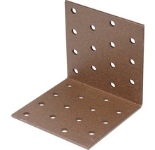 Conector unghiular cu găuri pentru construcții din lemn