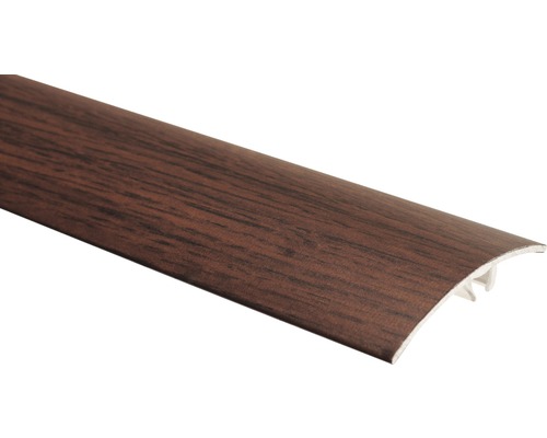 Profil de trecere SKANDOR aluminiu 900x40x6,2 mm wenge Profil de tranziție cu decor de lemn