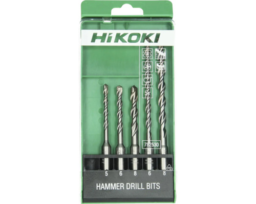 Set burghie beton SDS-plus HiKOKI Ø5-8 mm, 5 piese Set burghie beton SDS-plus HiKOKI Ø5-8 mm, 5 piese