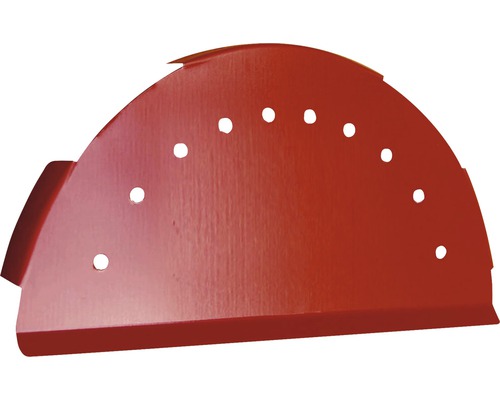 Capac de coamă Bravo pentru țiglă metalică 0,45x125x235 mm roșu