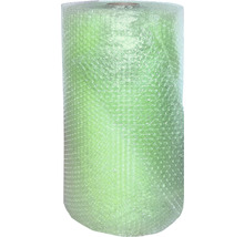 Folie cu bule mici de aer 50cm x 50m, 70g/m², verde-transparent-thumb-0