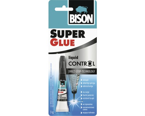 Adeziv cianoacrilat Bison Super Glue Control 3 g