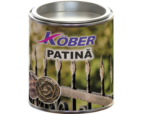 Patină pentru fier forjat Köber auriu 0,2 l Cutie lac Köber Patina