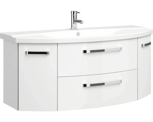 Bază lavoar baie pelipal Xpressline 4010, 2 uși 2 sertare, 116,3 cm, alb lucios Bază lavoar baie pelipal Xpressline 4010, 2 uși 2 sertare, 116,3 cm, alb lucios