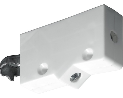 Suport plastic alb reglabil Hettich max. 35kg, pentru suspendat dulapuri, pachet 10 perechi stânga-dreapta-0