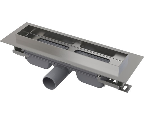 Rigolă duș fără grătar APZ106 Professional Low 300 mm inox (cu margine pentru grătar plin)