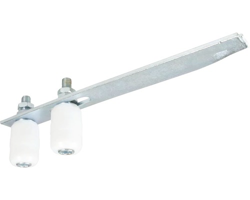 Suport cu 2 role de ghidaj IBFM 567 350x40 mm, reglabil, pentru poartă culisantă Rola poartă glisantă cu suport metalic