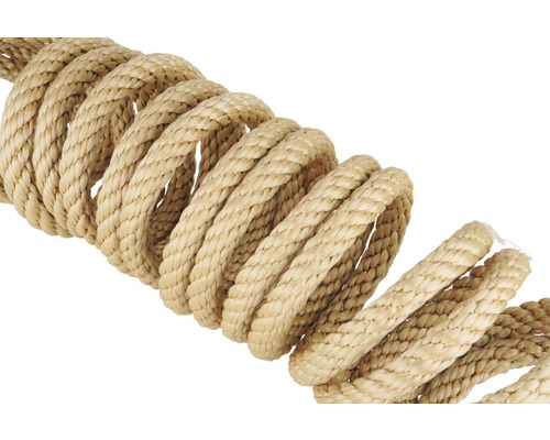 Frânghie împletită din fibre naturale