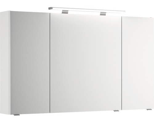 Dulap baie cu oglindă pelipal Xpressline 4010, 3 uși, PAL, 120x70,3 cm, alb, IP 20