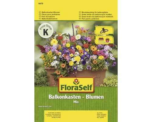 Mix semințe pentru flori FloraSelf 'Flori pentru jardiniere de balcon'