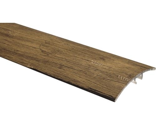 Profil de trecere SKANDOR aluminiu 900x40x6,2 mm antiq închis Profil de podea din plastic cu decor de lemn
