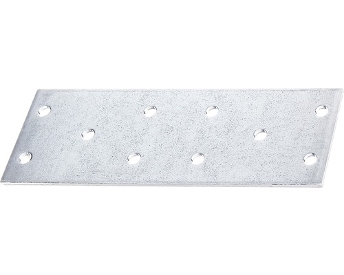 Placă perforată de îmbinare lemn Alberts 300x120x2 mm, oțel zincat Sendzimir Placă perforată zincată cu mai multe găuri