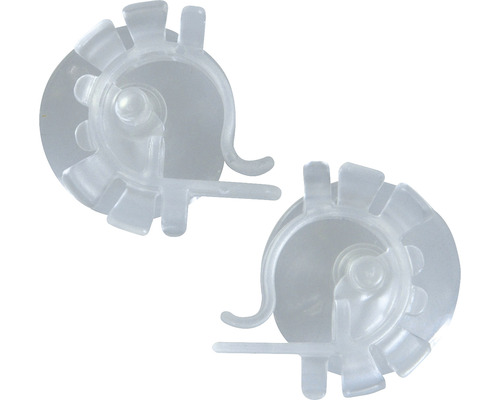 Două suporturi transparente cu ventuză pentru fixarea obiectelor