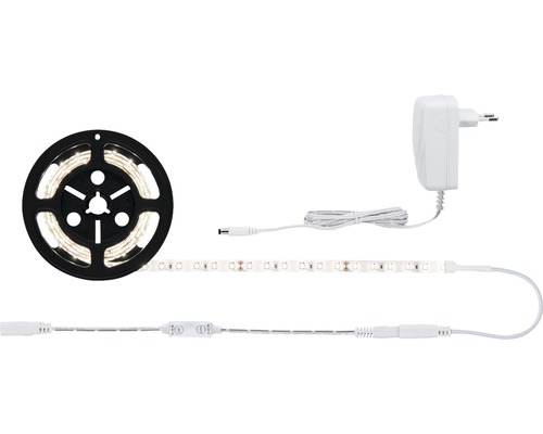 Bandă LED SimpLED Power 1,5m 17W, lumină caldă, incl. variator & alimentator Bandă LED cu adaptor pe rolă