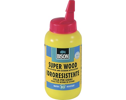 Adeziv pentru lemn Bison Super Wood clasa D3 250 g Adeziv Bison Super Wood pentru aplicații interioare și exterioare