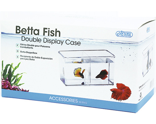 Mini acvariu acrilic dublu pentru pești betta 1,5 l