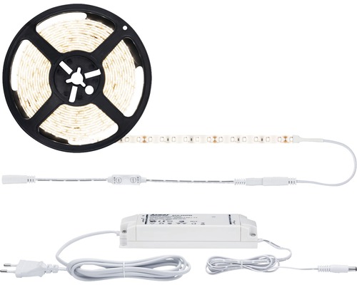 Bandă LED SimpLED Power 5m 50W, lumină caldă, incl. variator & alimentator Bandă LED pe rolă cu sursă de alimentare și variator