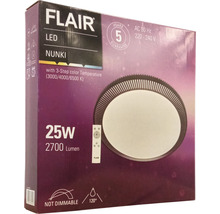 Ambalajul unei lămpi de plafon cu LED Flair Nunki cu o putere de 25 wați