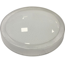 Plafonieră rotundă cu margine transparentă